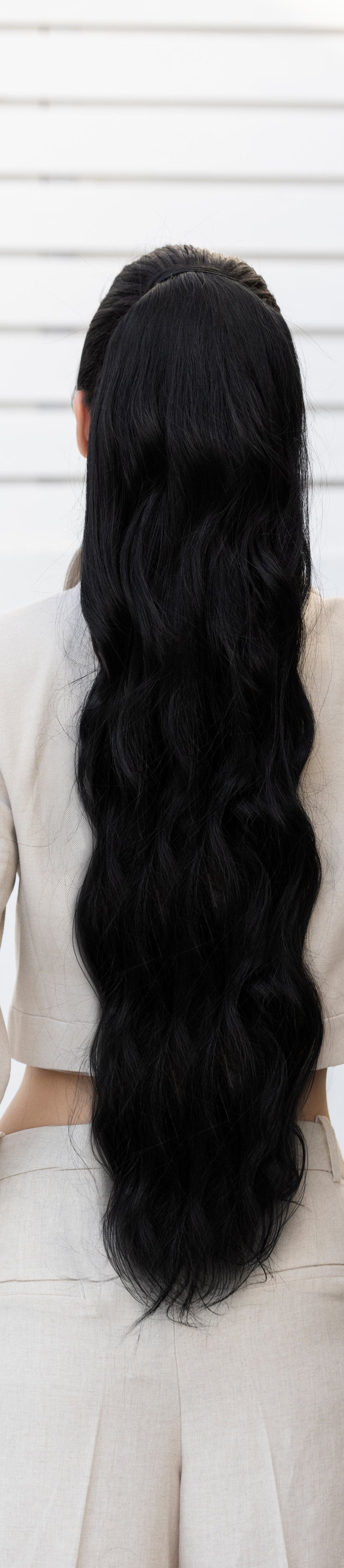 Natural Hair, Mocha Dark Brown - Ponytail Hair Extension, UAE Qatar KSA Kuwait Oman Bahrain Dubai Abu Dhabi