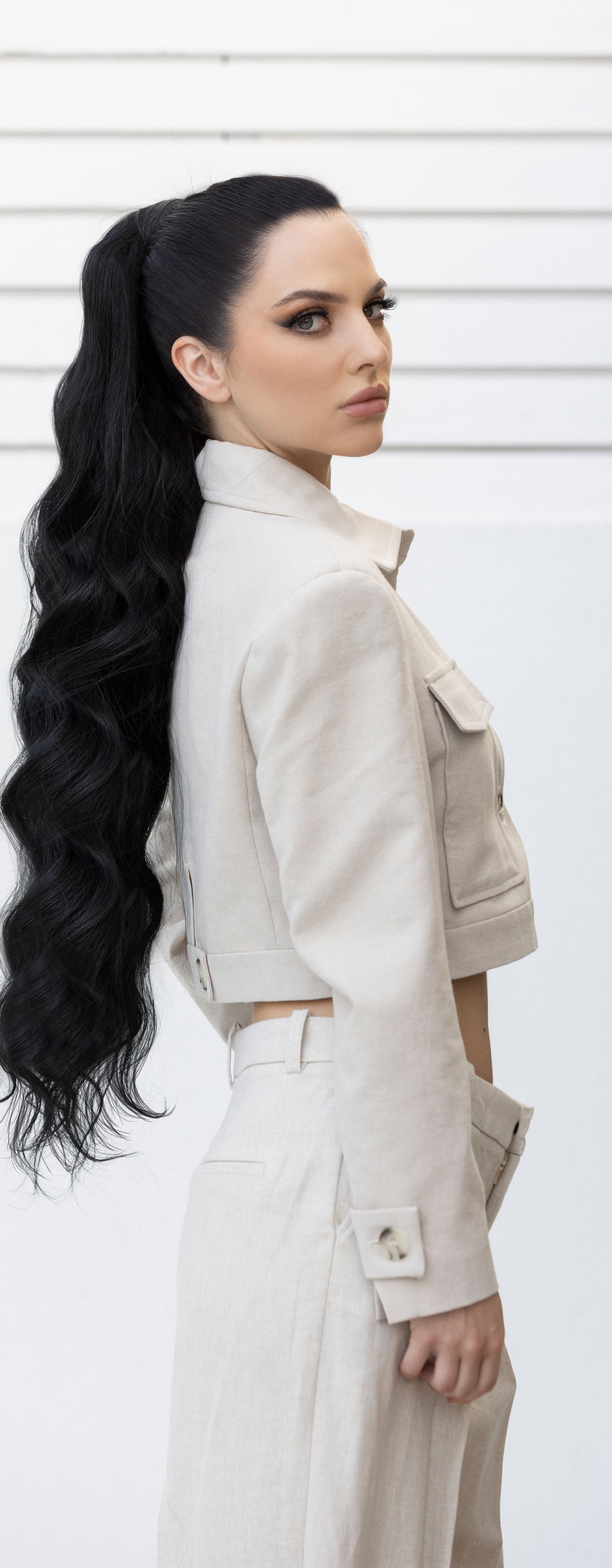 Natural Hair, Mocha Dark Brown - Ponytail Hair Extension, UAE Qatar KSA Kuwait Oman Bahrain Dubai Abu Dhabi
