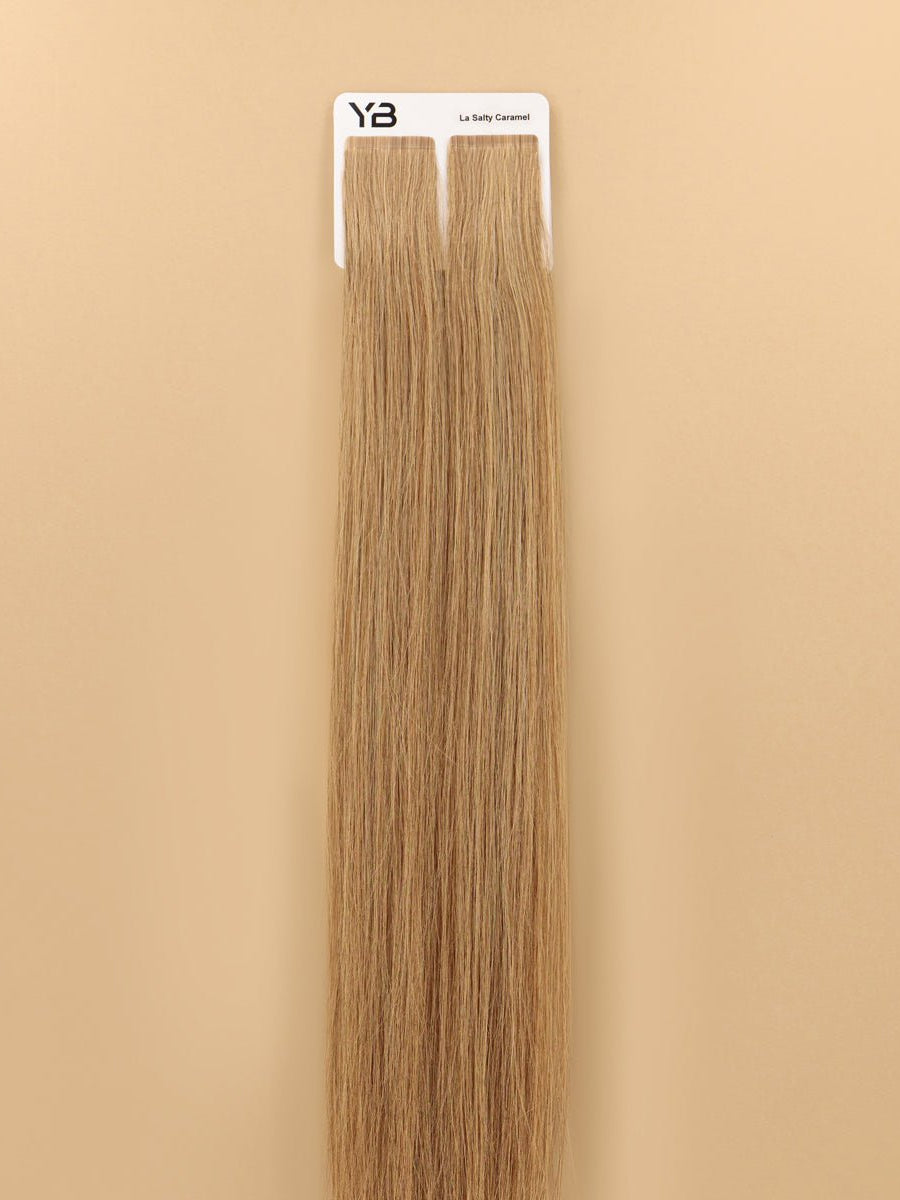 Natural Hair, La Salty Caramel - Tape In Hair Extension, UAE Qatar KSA Kuwait Oman Bahrain Dubai Abu Dhabi