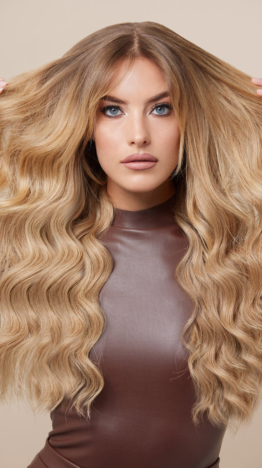 Natural Hair, La Salty Caramel - Tape In Hair Extension, UAE Qatar KSA Kuwait Oman Bahrain Dubai Abu Dhabi
