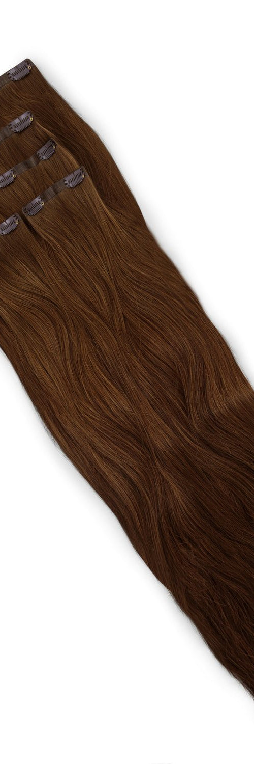 Natural Hair Extensions, Havana Brown - Clip In Hair Extension, UAE Qatar KSA Kuwait Oman Bahrain Dubai Abu Dhabi